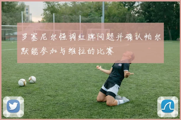 罗塞尼尔强调红牌问题并确认帕尔默能参加与维拉的比赛